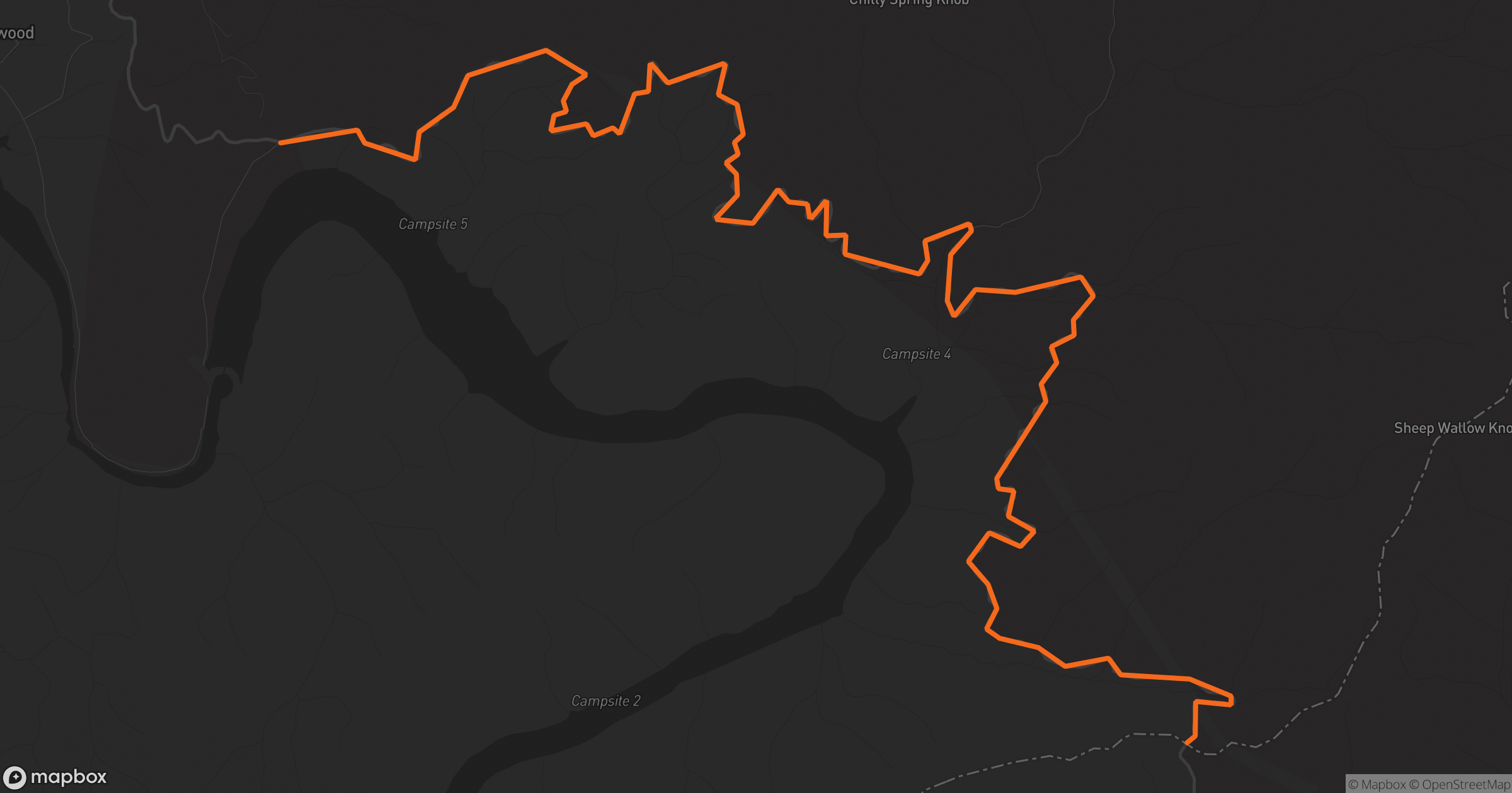 Map of Tail of the Dragon